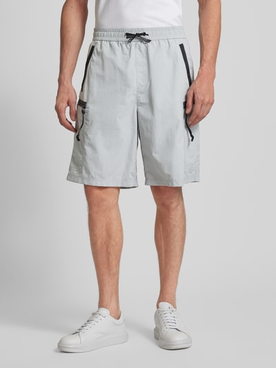 ARMANI EXCHANGE Regular Fit Shorts mit elastischem Bund Stein 4