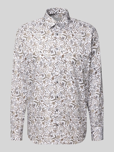 ETERNA Regular fit zakelijk overhemd van katoen met kentkraag Zand - 2