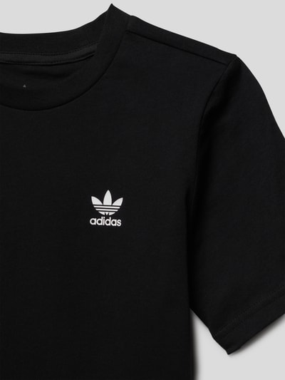 adidas Originals T-shirt z nadrukiem z logo Czarny 2