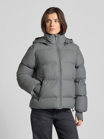 Neo Noir Steppjacke mit Reißverschlusstaschen Hellgrau 4