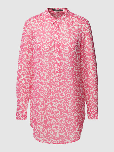 comma Blusenshirt mit Allover-Muster Pink 2