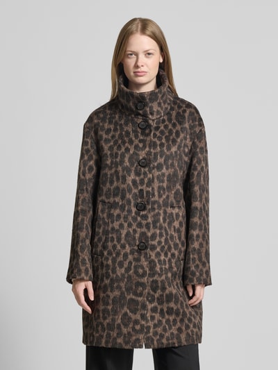 Fuchs Schmitt Płaszcz ze stójką Czarny 4