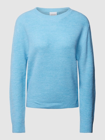 comma Casual Identity Strickpullover mit Rundhalsausschnitt Hellblau 1