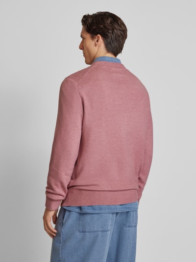 Scotch & Soda Regular fit gebreide pullover met ronde hals Roze - 5