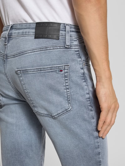 Tommy Jeans Slim Fit Jeans aus Baumwoll-Mix Hellgrau 3
