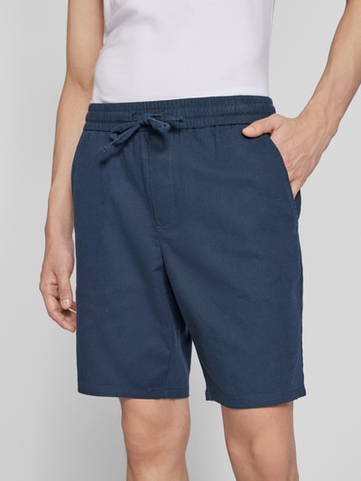 Only & Sons Shorts mit elastischem Bund Modell 'LINUS' Dunkelblau 3