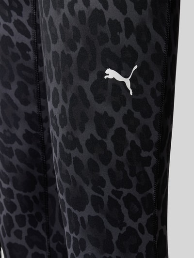 PUMA Performance skinny fit sport-legging met dierenprint Zwart - 2