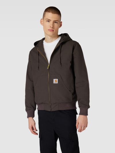 Carhartt Work In Progress Jacke mit Label-Patch Dunkelbraun 4