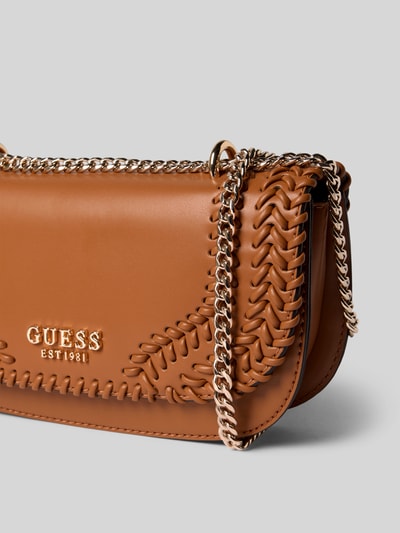 Guess Crossbodytas met labeldetail, model 'TATUM' Cognac - 3