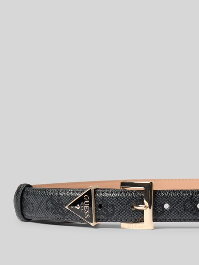 GUESS Riem met all-over logoprint model 'Noelle' Zwart - 2