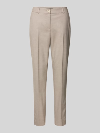 COMMA Regular Fit Stoffhose mit Strukturmuster Taupe 2