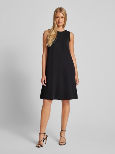 comma Casual Identity Knielange jurk in mouwloos design Zwart - 1