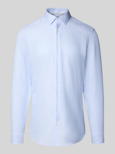 Jake*s Super slim fit zakelijk overhemd met kentkraag Bleu - 2