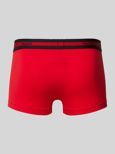 HUGO Trunks mit elastischem Label-Bund im 3er-Pack Rot 3