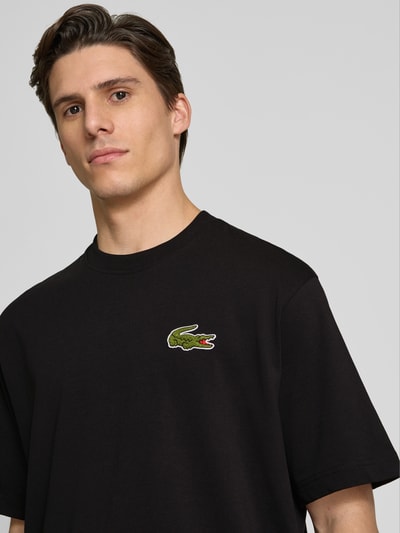 Lacoste T-Shirt mit Label-Detail Black 3