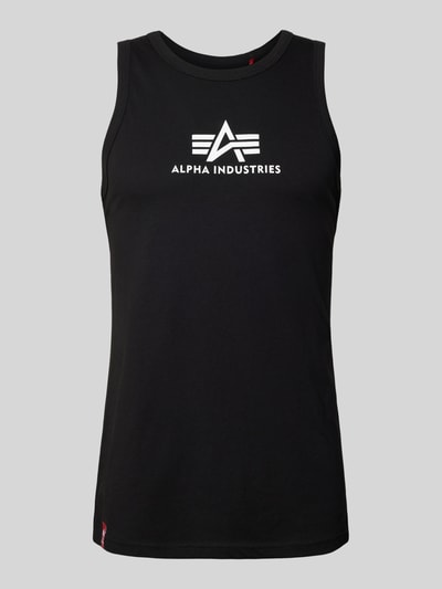 Alpha Industries Tanktop mit Label-Print Black 1