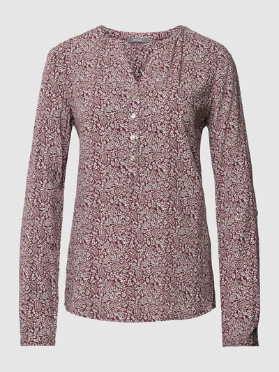 Montego Blouse met all-over motief  Bordeaux - 2