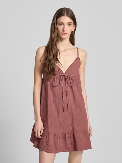 Only Ausgestelltes Freizeitkleid aus reiner Baumwolle Modell 'BLAKE' Mauve 4