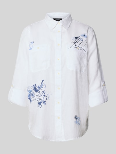 Lauren Ralph Lauren Overhemdblouse met knoopsluiting, model 'RIMNAN' Wit - 2
