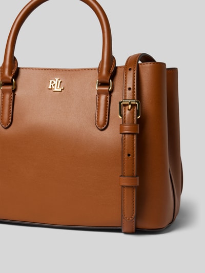 Lauren Ralph Lauren Satchel Bag mit Tragehenkel Modell 'MARCY' Cognac 3