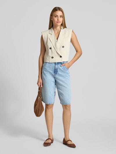 VERO MODA Regular Fit Jeansshorts aus reiner Baumwolle Modell 'SILO' Jeansblau 1
