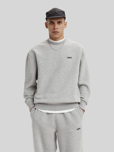 Levi's® Regular fit sweatshirt met subtiele logo-opschrift Middengrijs - 3