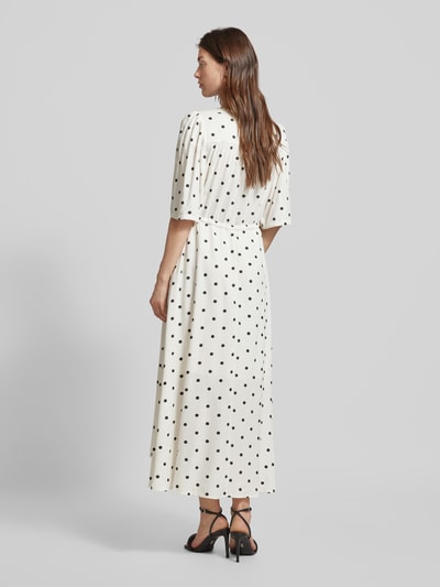 Fransa Sukienka midi ze wzorem na całej powierzchni model ‘Kama’ Złamany biały 5
