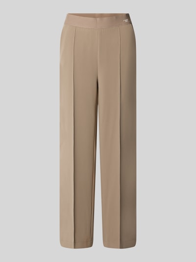 Produktfoto, beige Regular Fit Culotte mit Bügelfalten Modell 'CAMERON' von CAMBIO, glatte Oberfläche, Damen Culotte von CAMBIO
