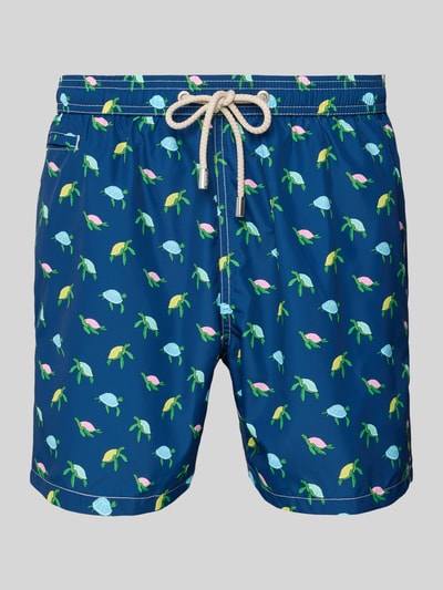 MC2 Saint Barth Relaxed fit zwembroek met tunnelkoord Marineblauw - 1