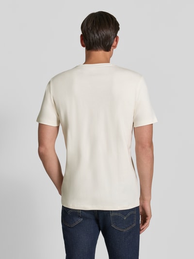 Christian Berg Men t-shirt z bawełny z okrągłym dekoltem Złamany biały 5