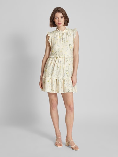 Vero Moda Minikleid mit floralem Print Modell 'JOSIE' Beige 1