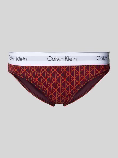 Calvin Klein Underwear Slip mit elastischem Bund und Label-Details Rot 1
