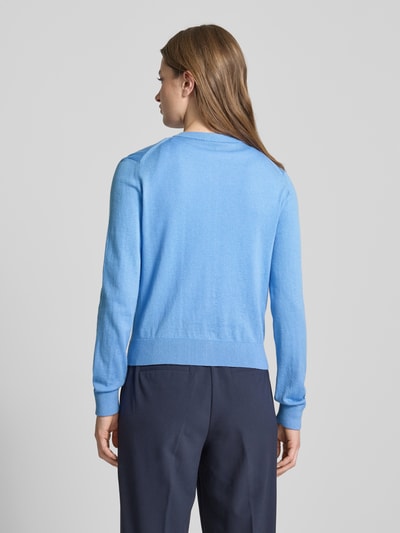 Stefanel Cardigan mit Woll-Anteil mit Rundhalsausschnitt Ocean 5