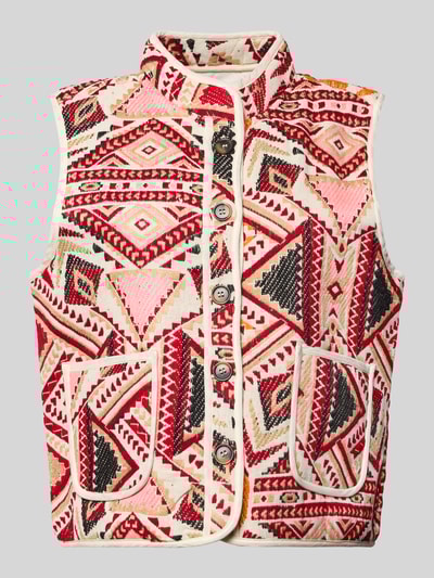 LOLLYS LAUNDRY Weste mit Stehkragen Modell 'Cairo' Rot 2