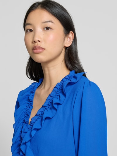 Marc Cain Bluzka z wolantami Królewski niebieski 3