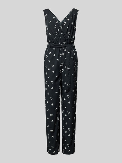 QS Jumpsuit in wikkellook Zwart - 2