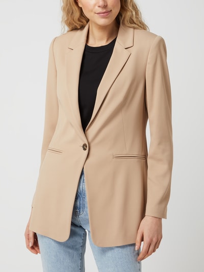 comma Blazer met stretch  Zand - 4