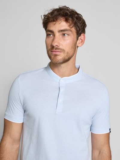 Tom Tailor Denim Regular Fit Poloshirt aus reiner Baumwolle Hellblau 3