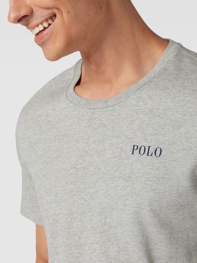 Polo Ralph Lauren Underwear T-shirt met labelprint, model 'LIQUID COTTON' Middengrijs gemêleerd - 3