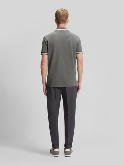 BOSS Green Koszulka polo o kroju regular fit z czystej bawełny model „PADDY” Grafitowy 5