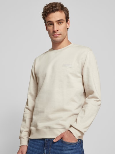 Marc O'Polo Regular Fit Sweatshirt aus Bio-Baumwolle Beige 3