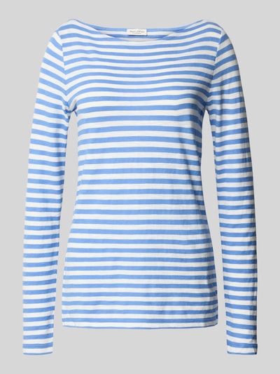 Marc O'Polo Regular Fit Langarmshirt aus reiner Baumwolle Hellblau 2