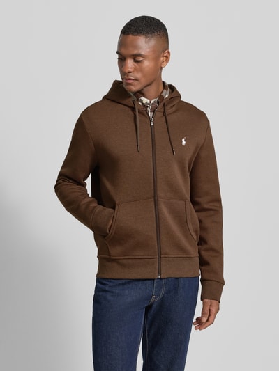 Polo Ralph Lauren Sweatjacke mit Kapuze Mittelbraun Mel 4