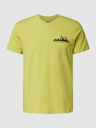ARMANI EXCHANGE T-Shirt mit Label-Print Senfgelb 2