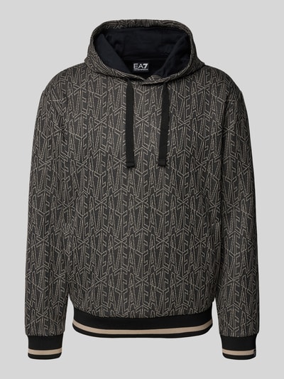 EA7 Emporio Armani Hoodie mit Kapuze Black 2