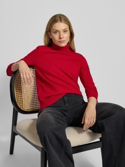 Betty Barclay Sweter o kroju relaxed fit z mieszanki wiskozy model ‘September’ Czerwony 3