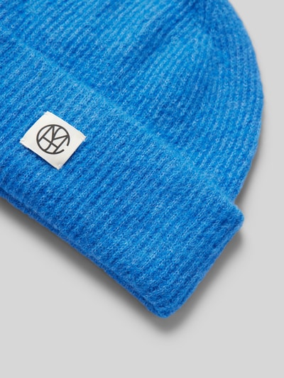 MSCH Copenhagen Czapka beanie z naszywką z logo model ‘Hope’ Królewski niebieski 2