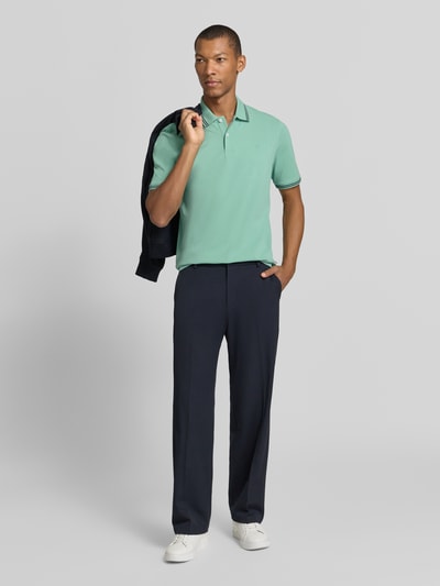 bugatti Polówka o kroju slim fit z naszytym logo Miętowy 1
