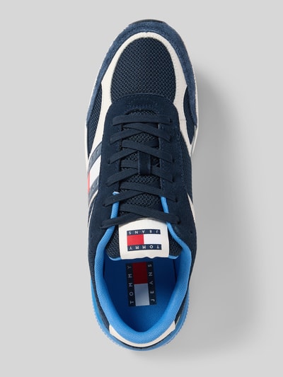 Produktfoto, Low Top Sneaker mit Echtleder-Besatz Modell 'TECHNICAL RUNNER ESS' von Tommy Jeans, wielokolorowy, skóra licowa, zamsz, okrągły czubek, płaski obcas, sznurowanie, teksturowana podeszwa, logo