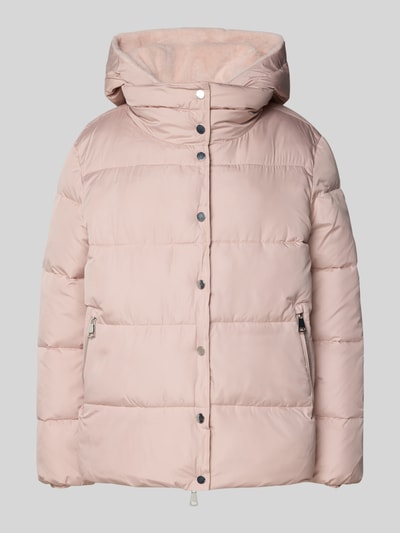 WHITE LABEL Steppjacke mit Kapuze Altrosa 2